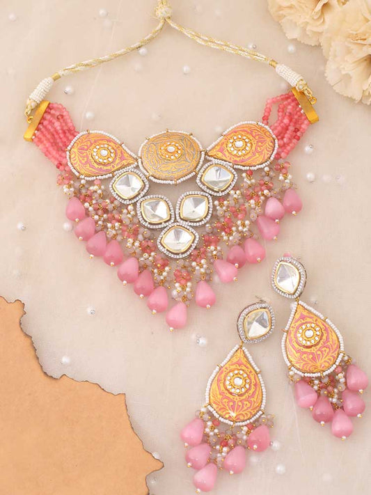 Kundan Blush Blaine Necklace Set