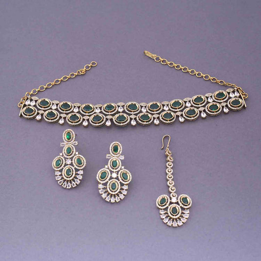Emerald Anikka Bridal Victorian Jewellery Set - New Arrival