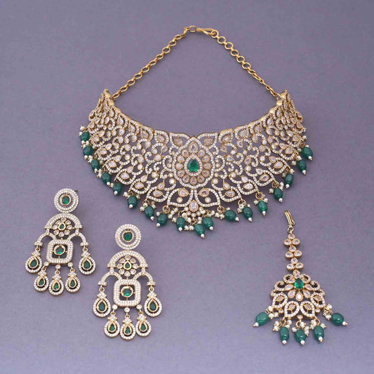 Emerald Apphia Bridal Victorian Jewellery Set - New Arrival