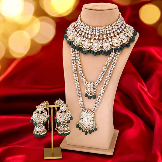 Emerald Gaurika Bridal Jewellery Set
