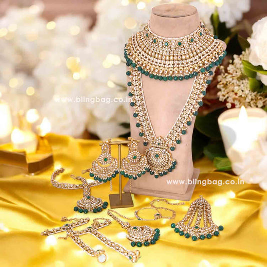 Emerald Saiyani Bridal Jewellery Set