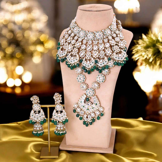Emerald Sarthi Bridal Jewellery Set