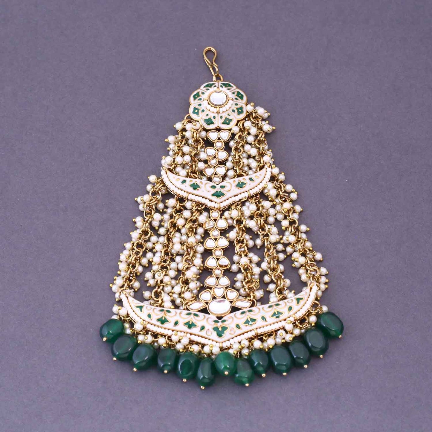 Emerald Sarthi Bridal Jewellery Set