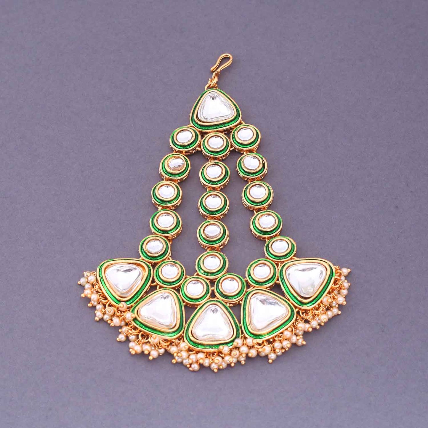 Emerald Usjha Bridal Jewellery Set