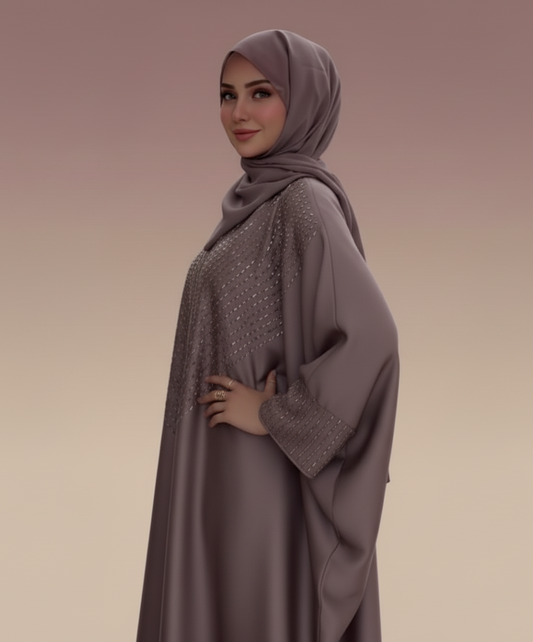 The Brown Flowing Abaya