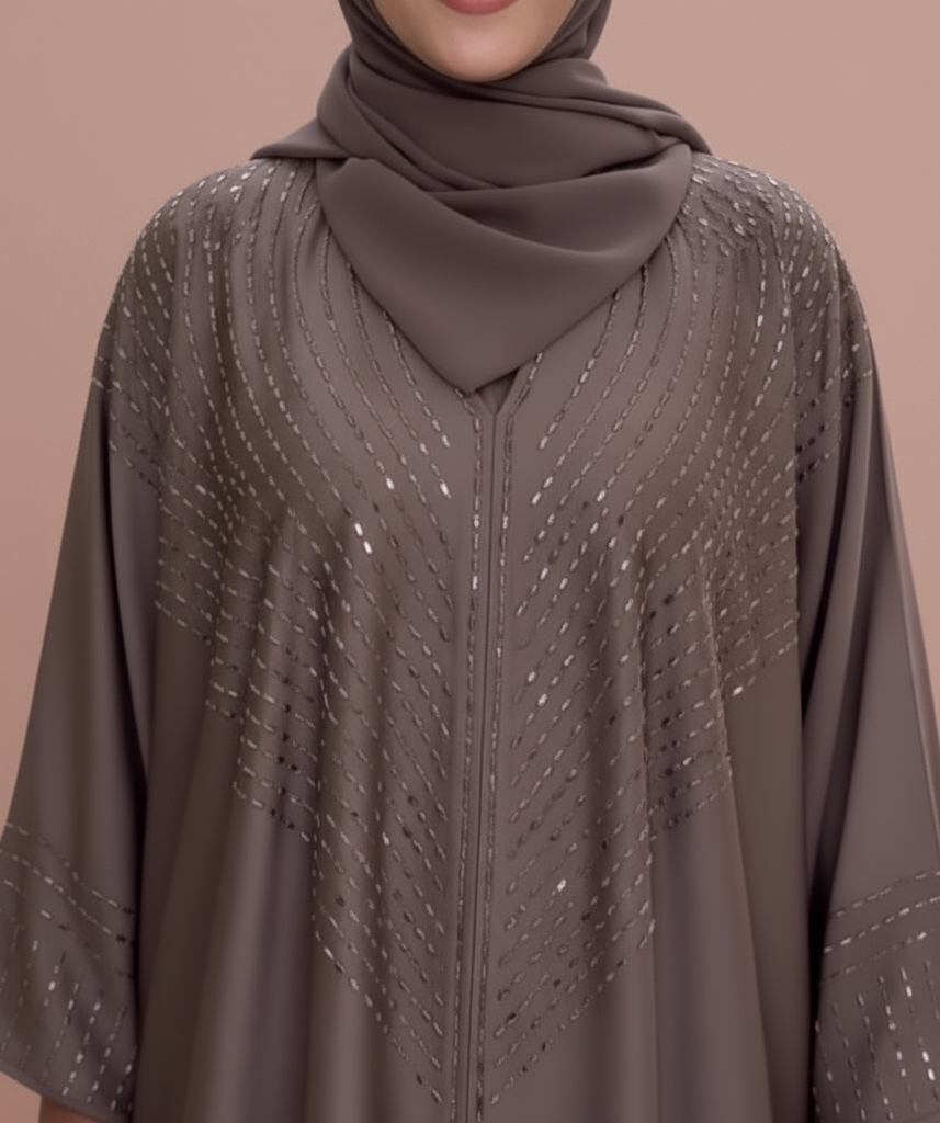The Brown Flowing Abaya