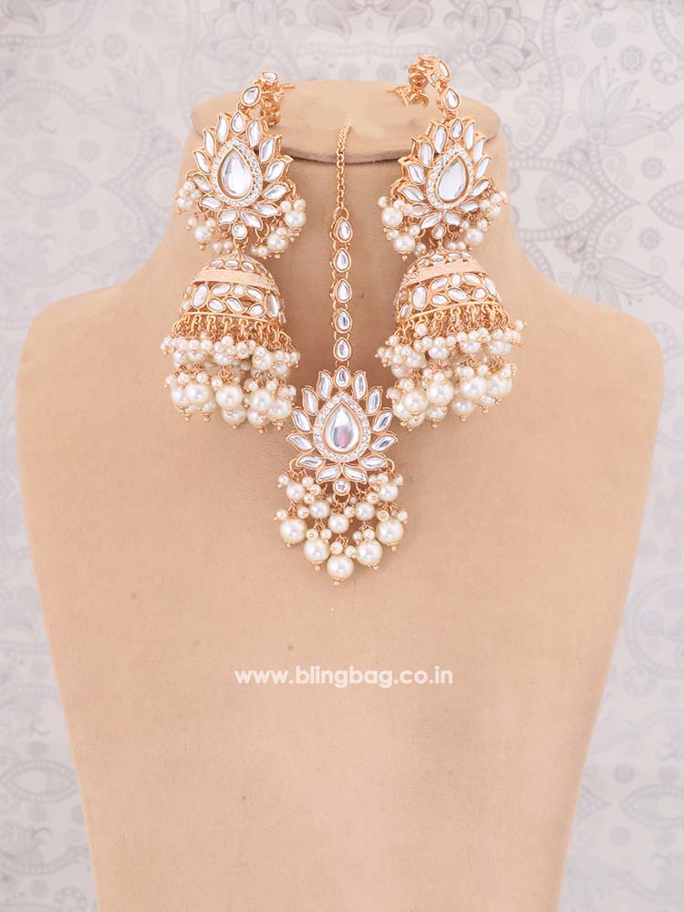 Ivory Jayshri Kundan Jewellery Set1