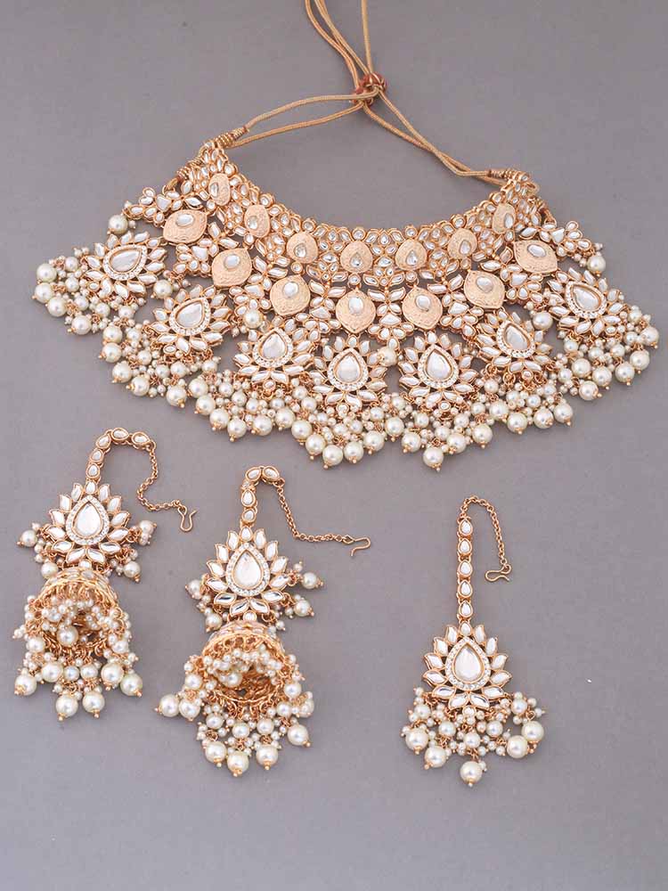 Ivory Jayshri Kundan Jewellery Set1