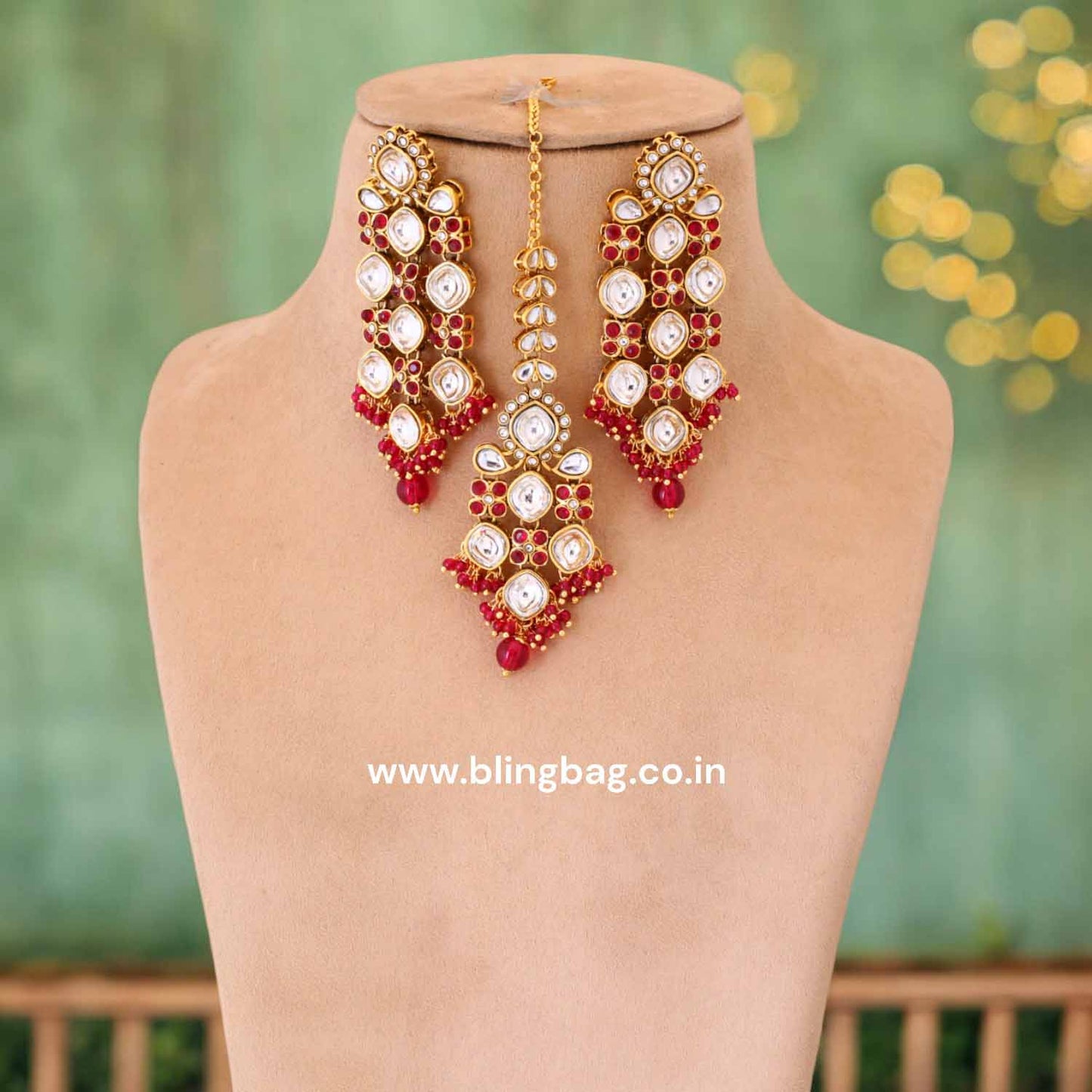 Rani Urmisha Kundan Jewellery Set