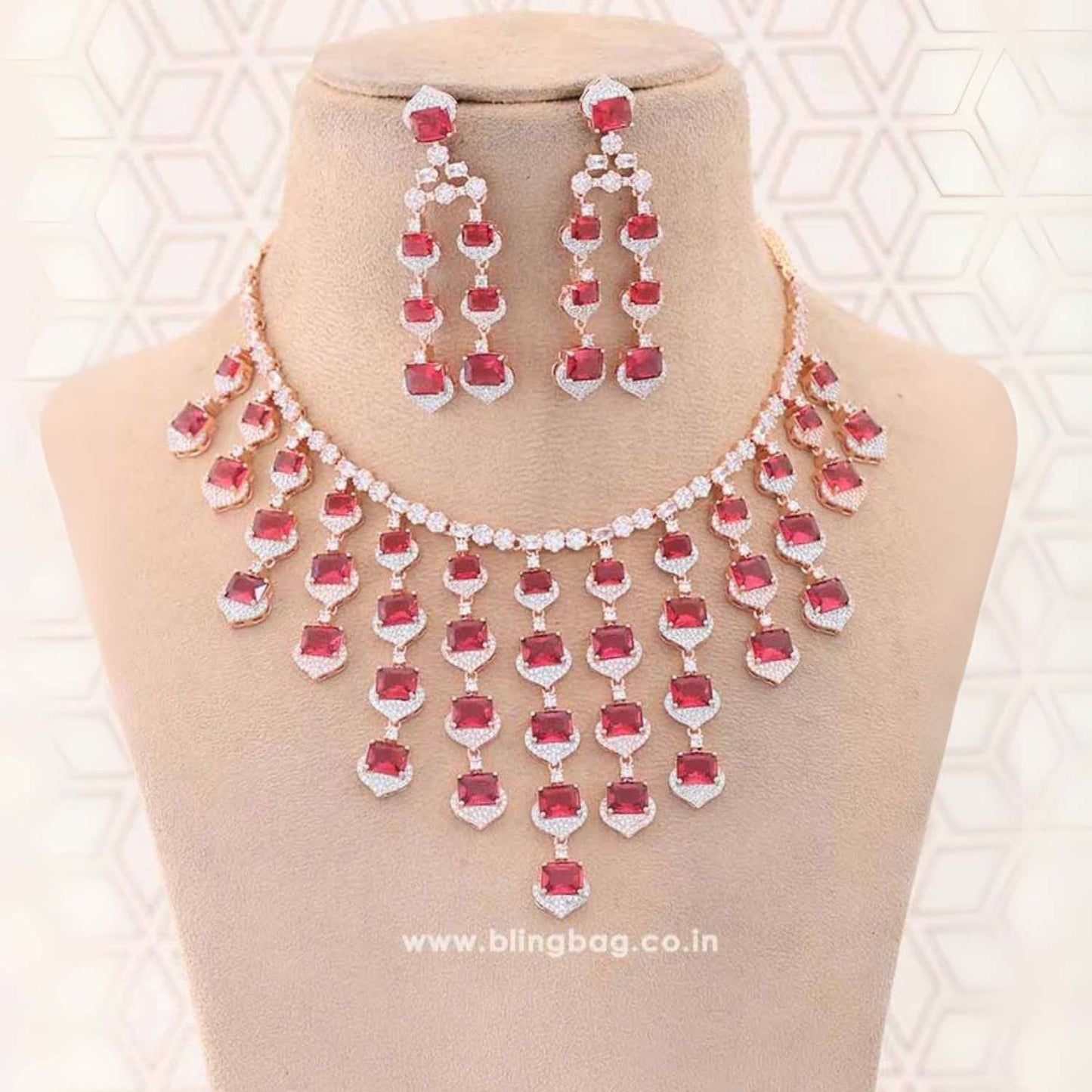Ruby Ellyse Zirconia Jewellery Set - EOSS