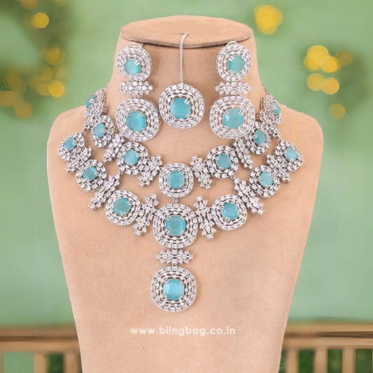 Turquoise Teresa Zirconia Jewellery Set