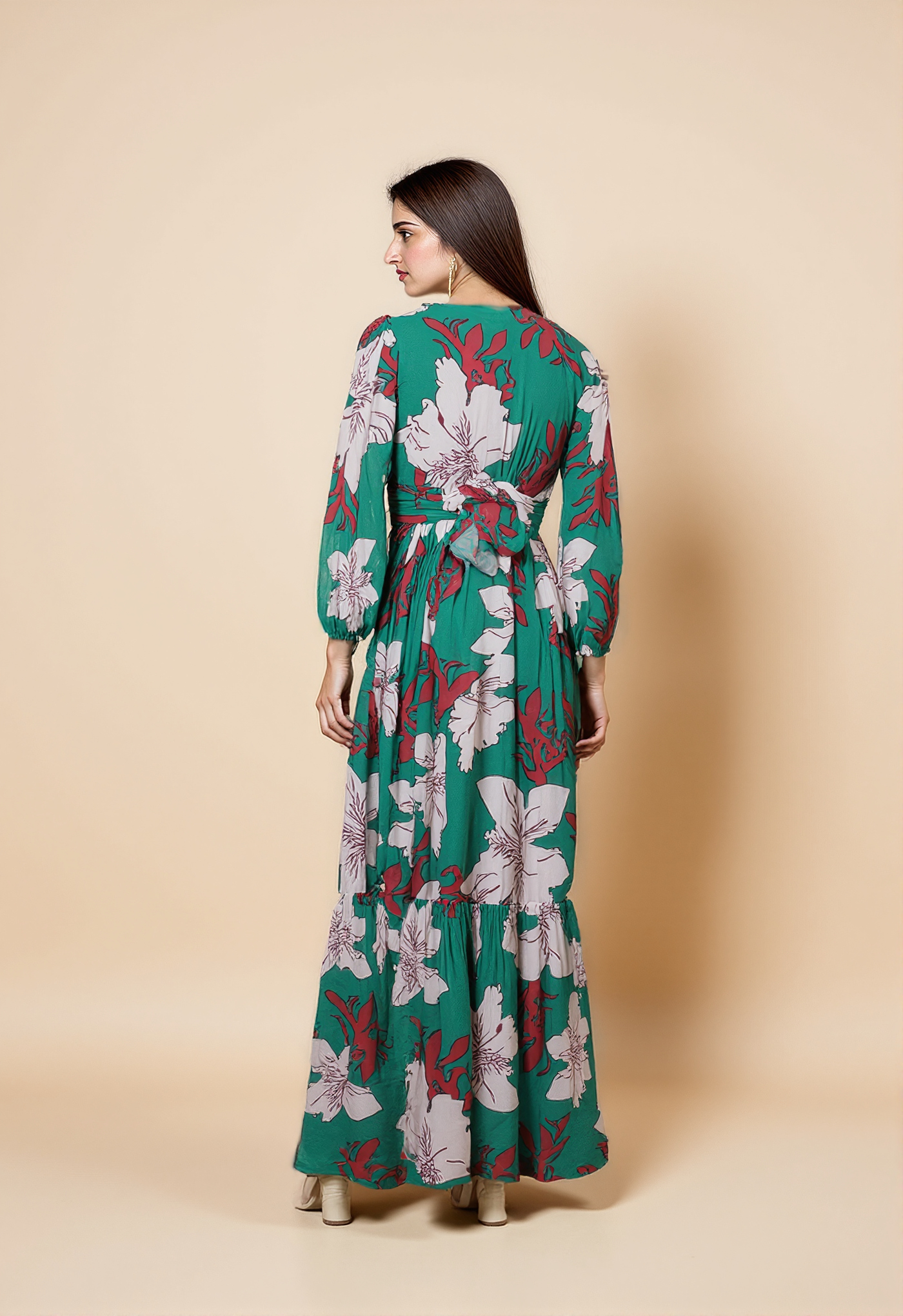 Emerald Ember Maxi Dress