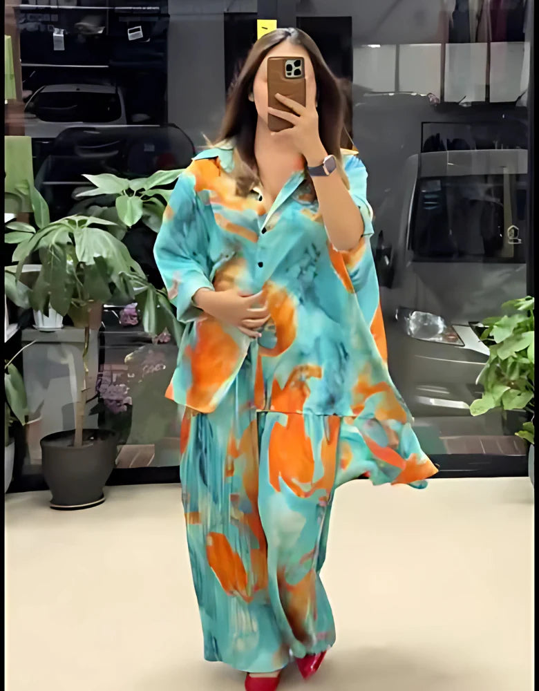 Chiffon Long Floral Printed Dress