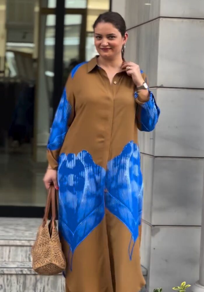 Digital Leaf Charm Premium Co Ord Set