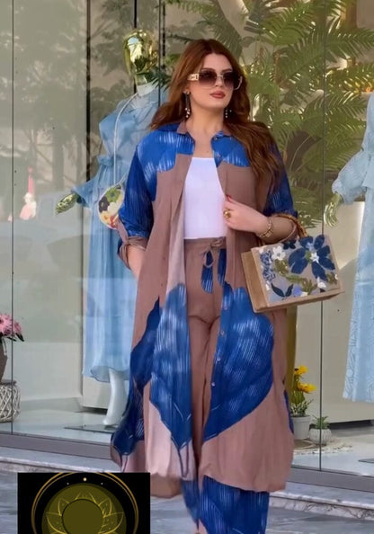 Golden Leaf Bloom Co-Ord Set