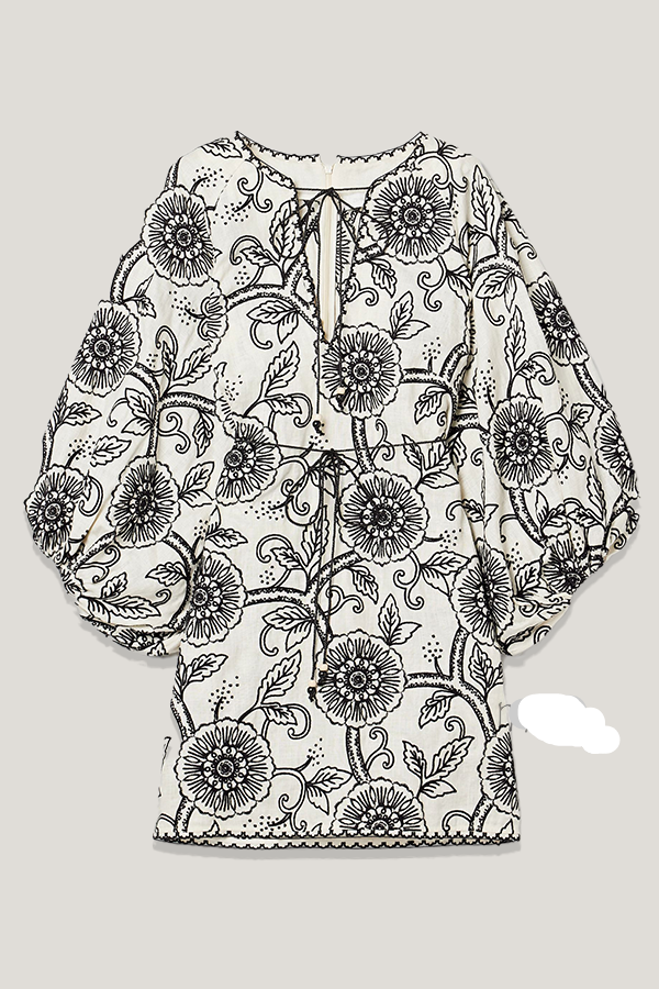 Sketch Effect Bold Chic Shirt Dress