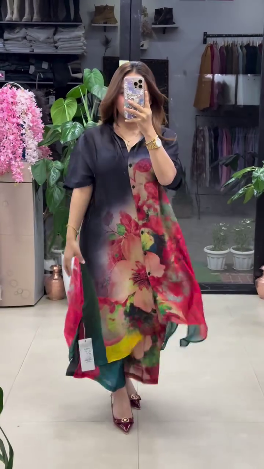 HELLY- LONG SHIRT STYLE DRESS