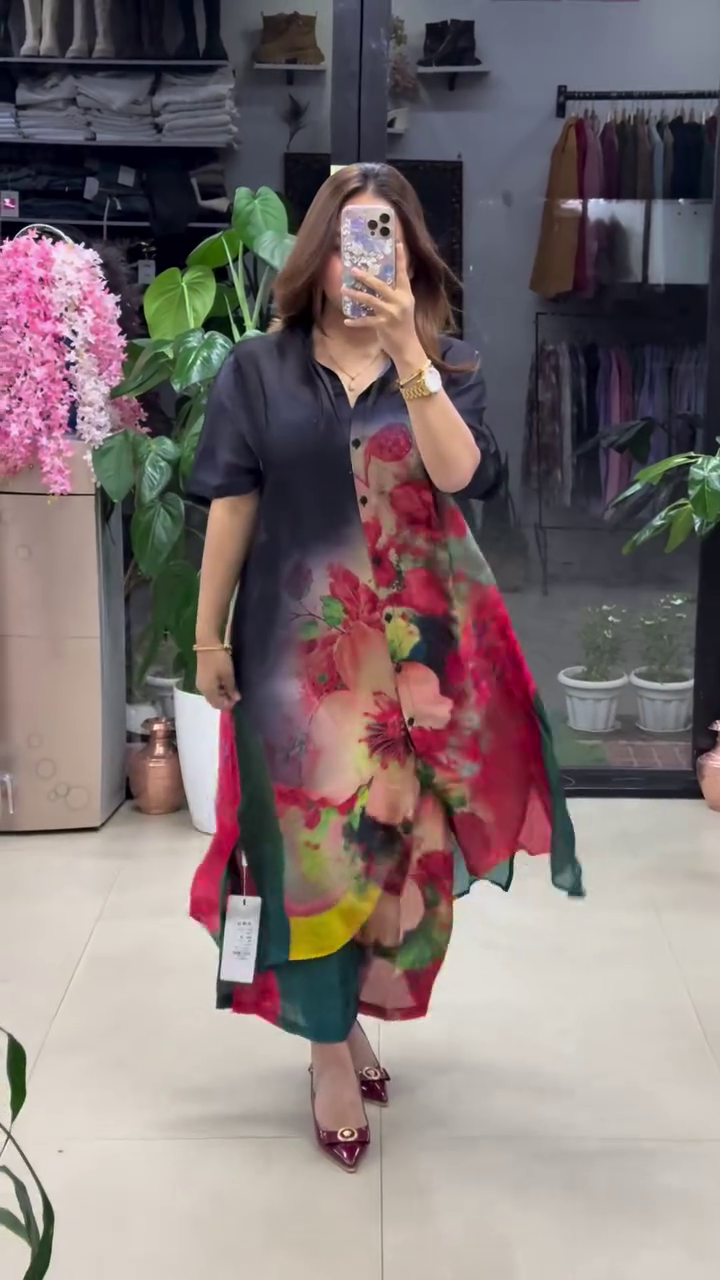 HELLY- LONG SHIRT STYLE DRESS