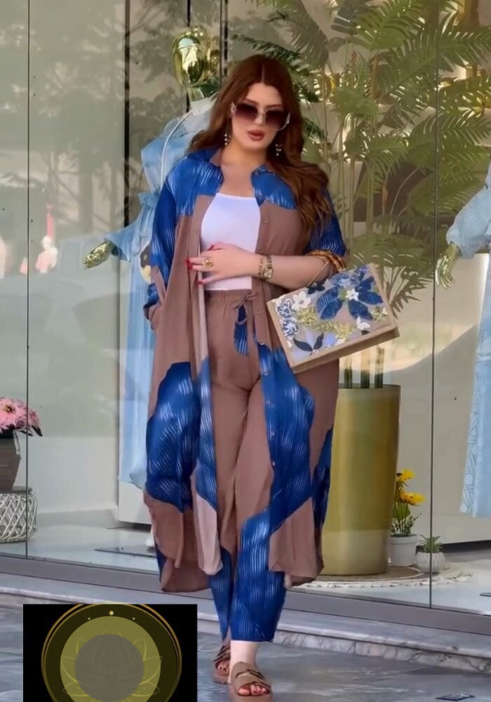 Golden Leaf Bloom Co-Ord Set