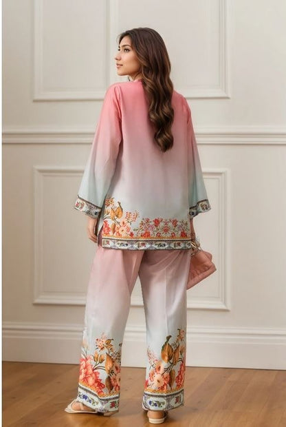 Royal Radiance Floral Co-Ord Set