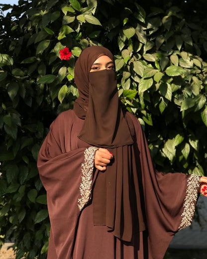 Kaftan Style Embroidered Abaya