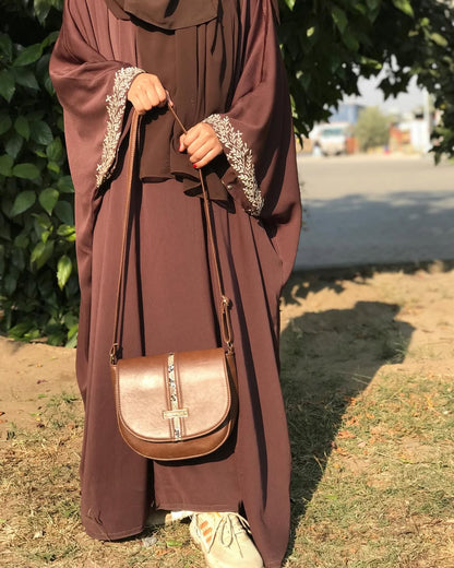 Kaftan Style Embroidered Abaya