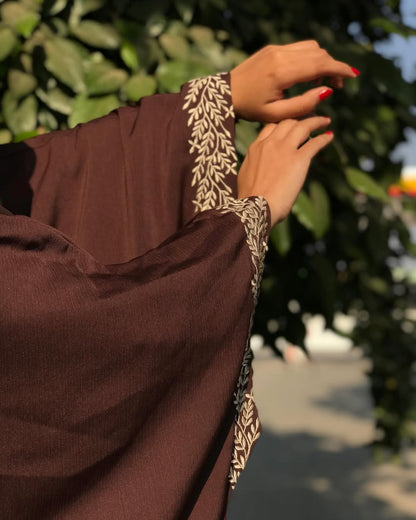 Kaftan Style Embroidered Abaya