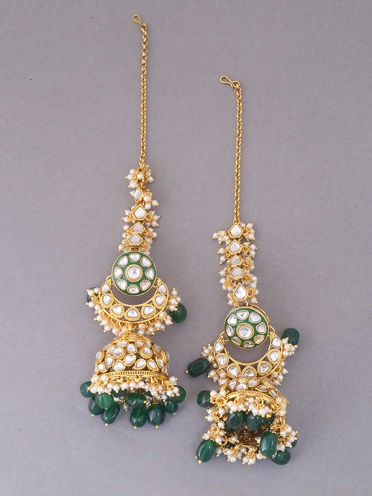 Emerald Charusheela Bridal Jewellery Set