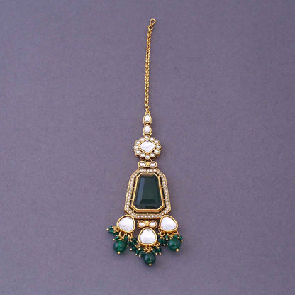 Emerald Pranjalli Bridal Jewellery Set