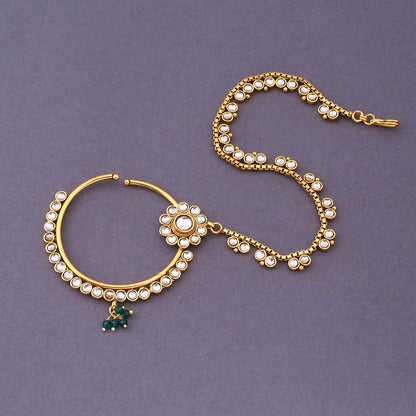 Emerald Pranjalli Bridal Jewellery Set