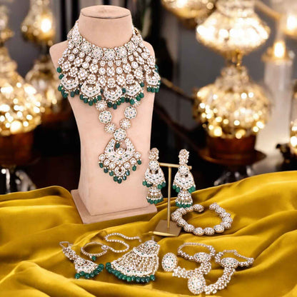 Emerald Sarthi Bridal Jewellery Set