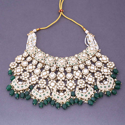 Emerald Sarthi Bridal Jewellery Set