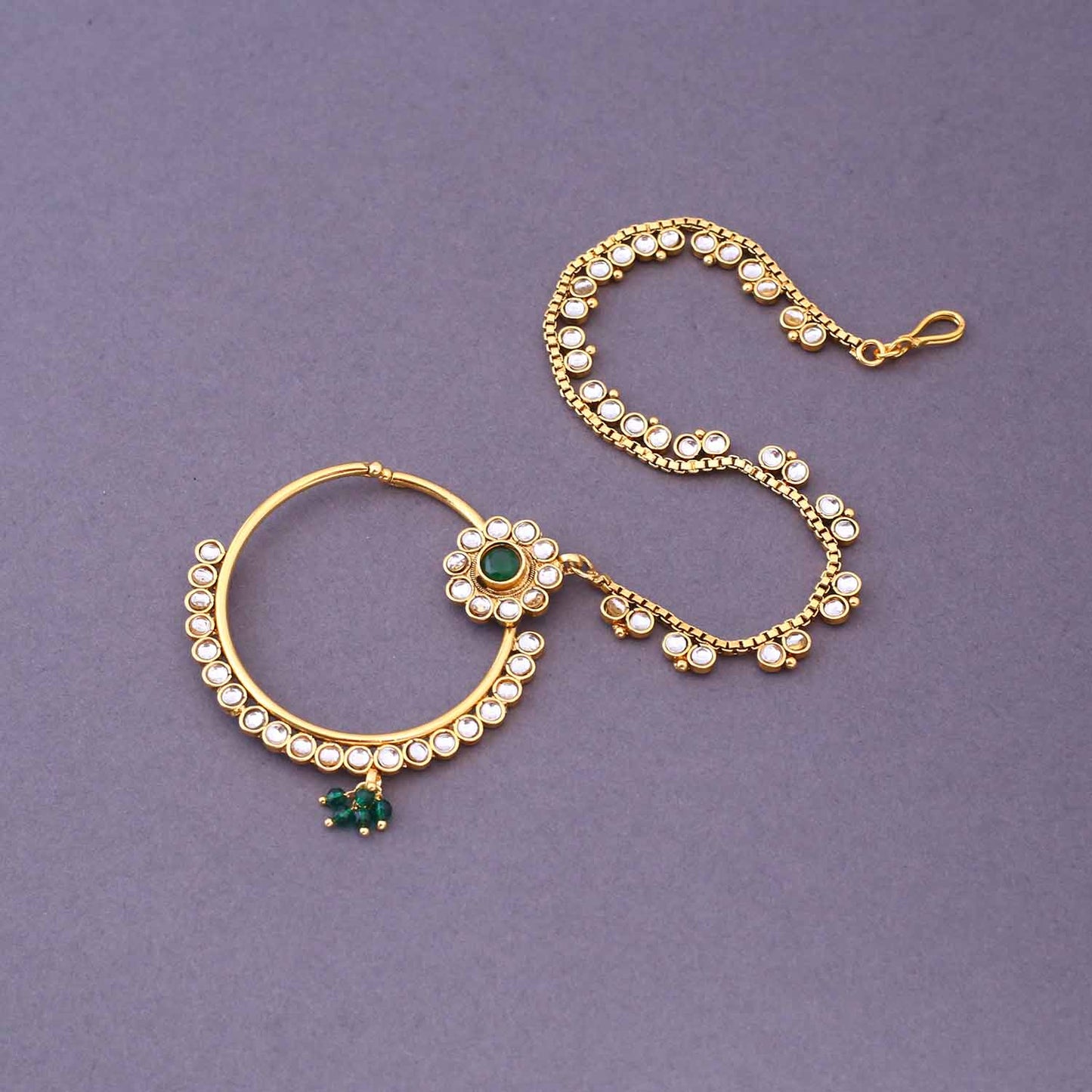 Emerald Smarak Bridal Jewellery Set