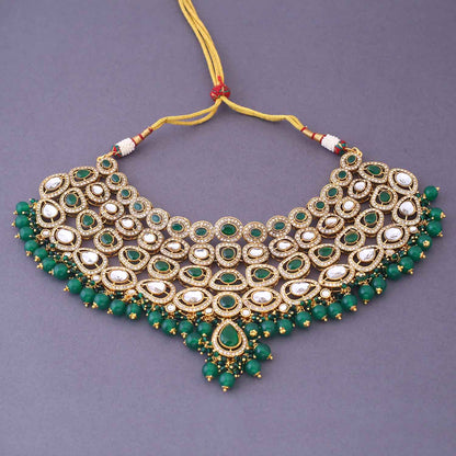 Emerald Vihaani Bridal Jewellery Set