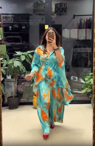 Chiffon Long Floral Printed Dress