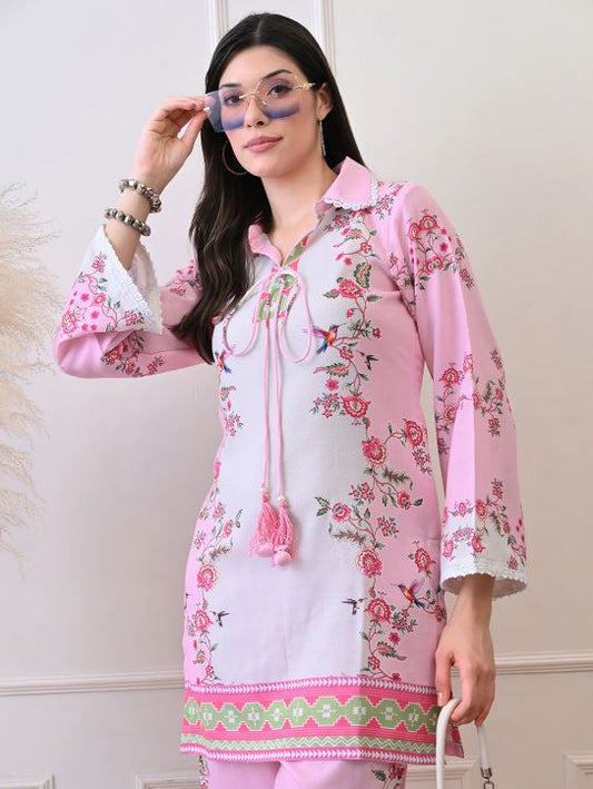 Blush Pink Floral Co-Ord Set