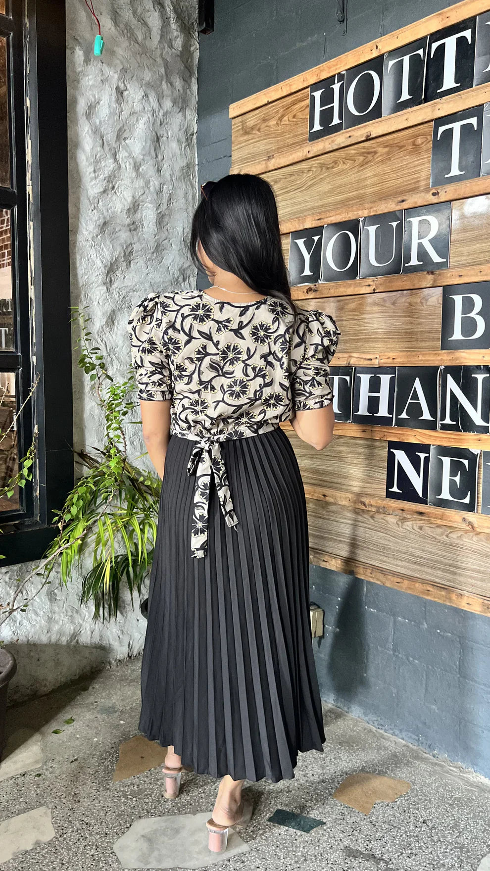 Floral Bliss Fit & Flare Midi Dress