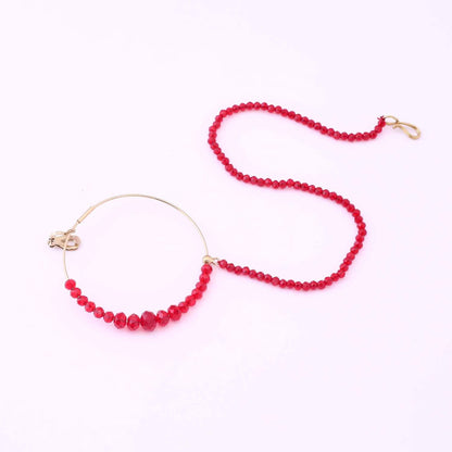 Maroon Shubani Bridal Jewellery Set