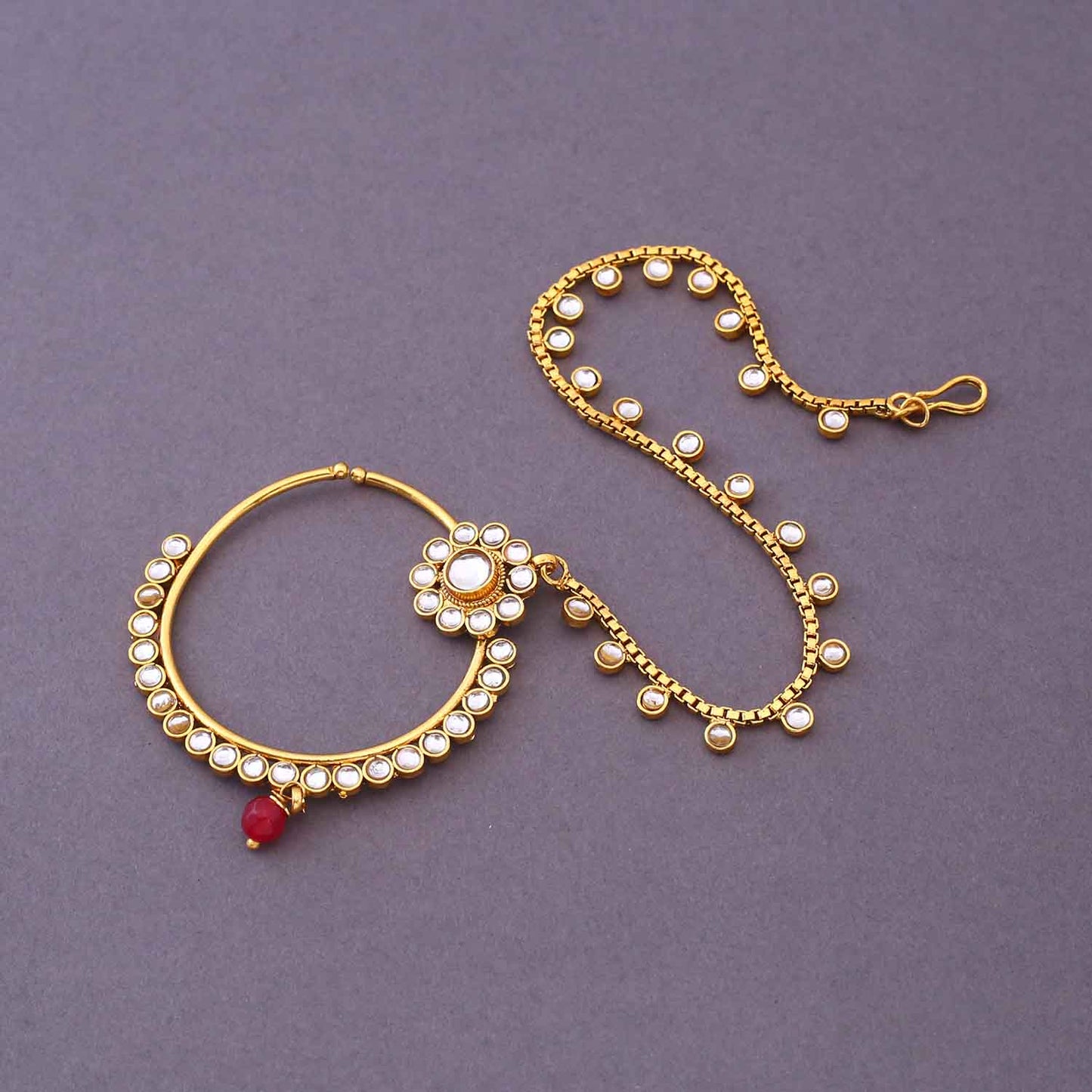 Maroon Suhani Bridal Jewellery Set
