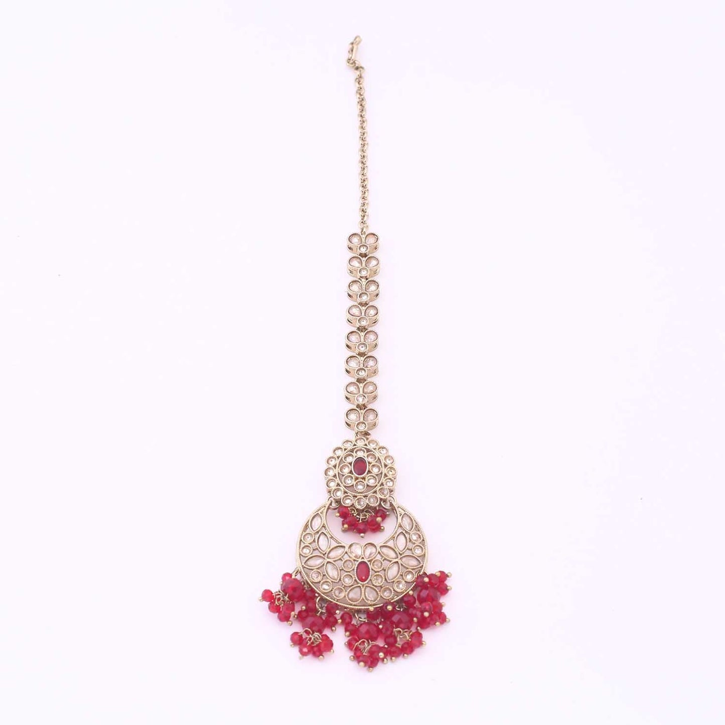 Maroon Ushana Bridal Jewellery Set