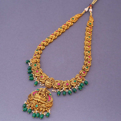 Multicolor Maishanli Bridal Temple Jewellery Set- New Arrival