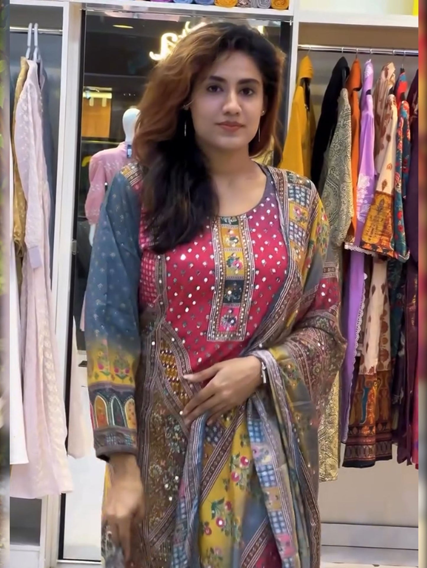 Nazama-Heavy Fancy Pair With Dupatta Set