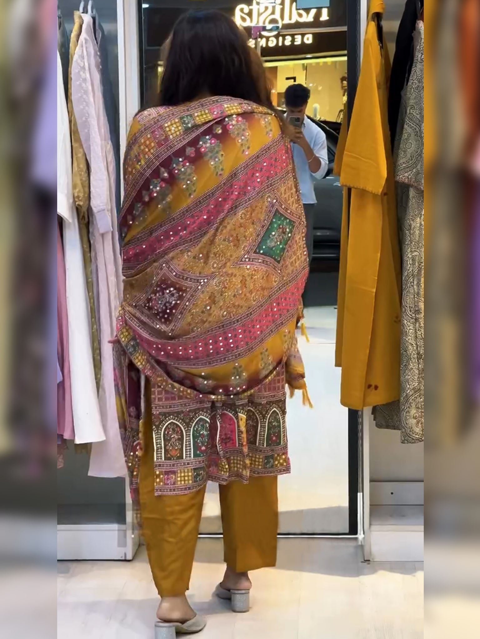 Nazama-Heavy Fancy Pair With Dupatta Set