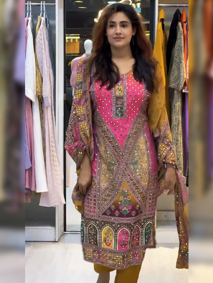 Nazama-Heavy Fancy Pair With Dupatta Set