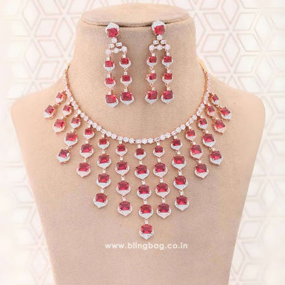 Ruby Ellyse Zirconia Jewellery Set - EOSS