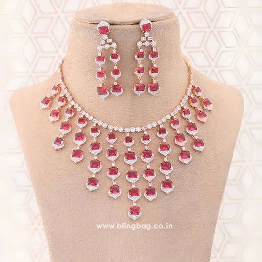 Ruby Ellyse Zirconia Jewellery Set - EOSS