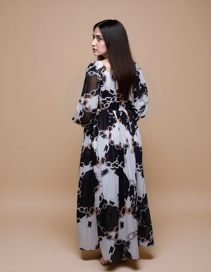 Chain Charm Maxi Dress