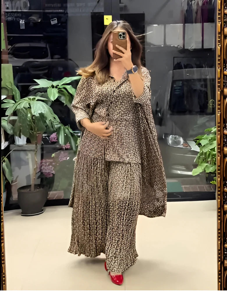 Chiffon Long Floral Printed Dress