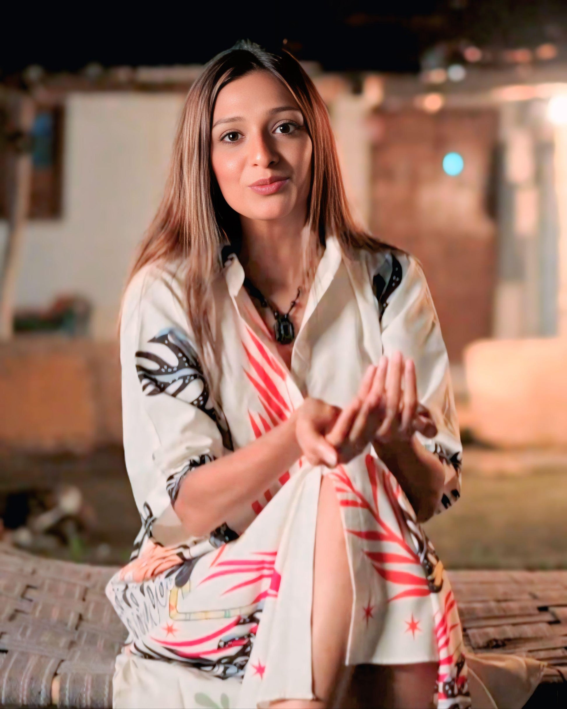 Flamingo Print Shirt Dress