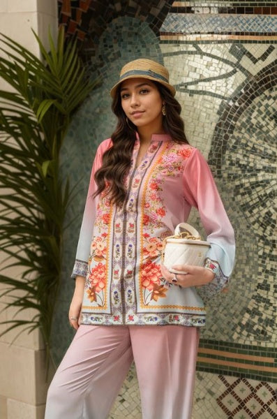 Royal Radiance Floral Co-Ord Set